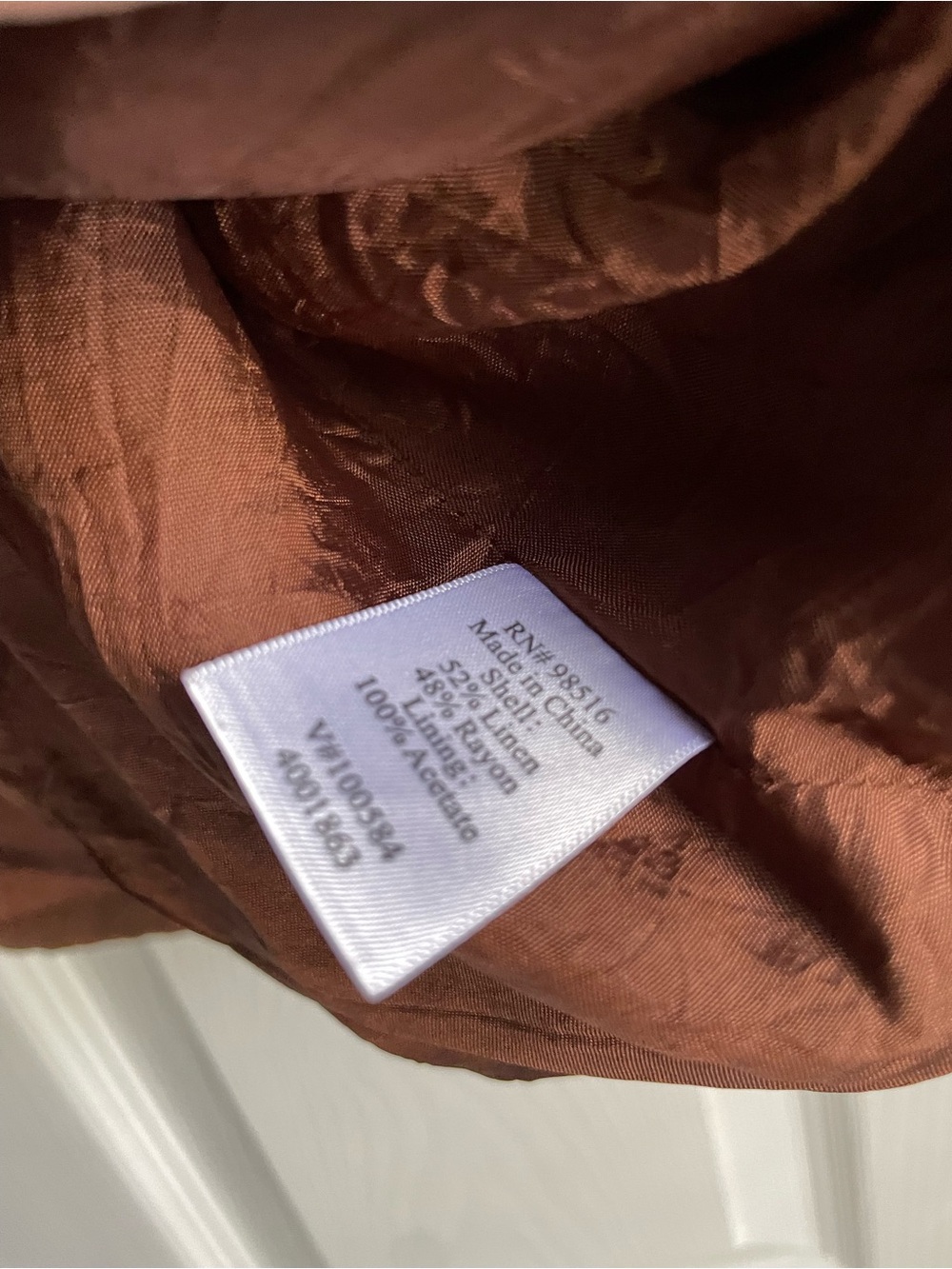 Coldwater Creek Linen Vest, Size L - Picture 4 of 6